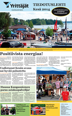 Tiedotuslehti, kesä 2014